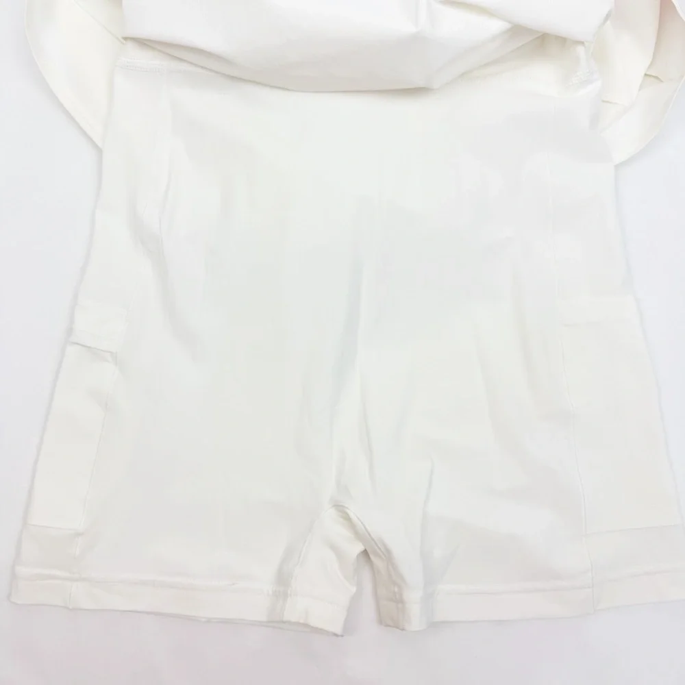 Outdoor Voices The Exercise Dress Tennis Athletic Workout White Lined - Picture 10 of 14